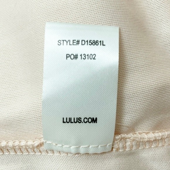 NEW Lulus Make Me Move Blush Pink Formal Floor Length Maxi Dress Size Large NWOT - Picture 10 of 11